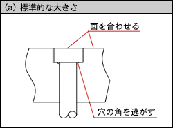図（a）標準的な大きさ
