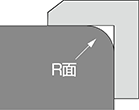 R面も測定できます。ただし、面の形状は測定者が目視にて判定してください。