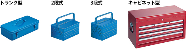 スチール製工具箱の種類