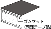ゴムマット張り