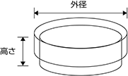サイズ（外径×高さ）（mm）
