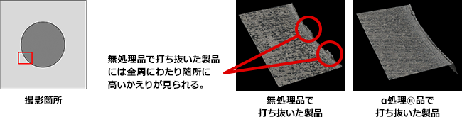 【図7】製品状態(約8万ショット)