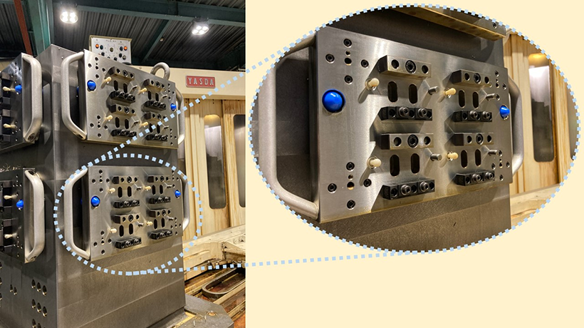 動画:マルチオートクランプ Workholding Fixture for Multiple shaft Nabeya