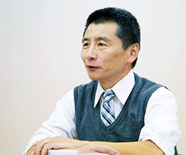 将来のビジョンを語る赤田社長